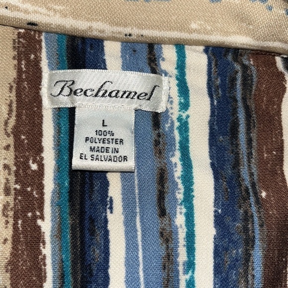 Bechamel women’s striped button down shirt with stretch Size Large - Picture 4 of 7